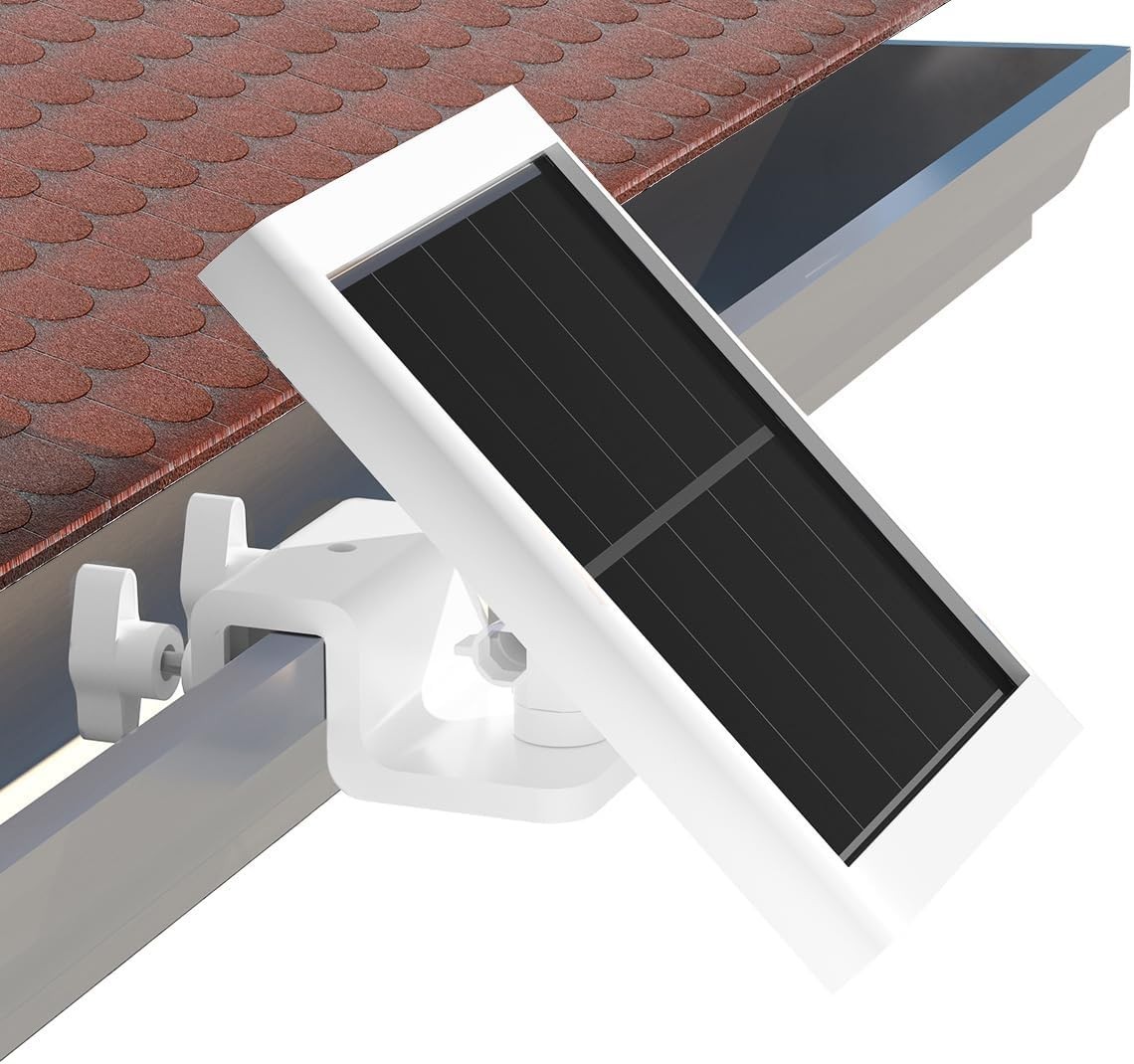 Universal Solar Panel Gutter Mount for Ring, Eufy & Wyze – Waterproof & Durable