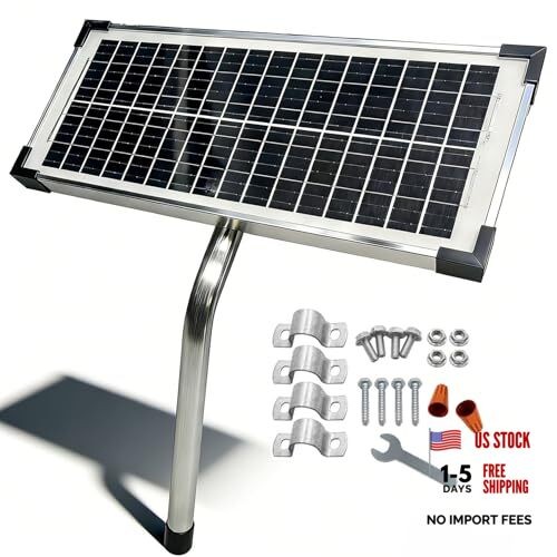 FM123 10 Watt Solar Panels Kit for Mighty Mule GTO PRO Automatic Gate