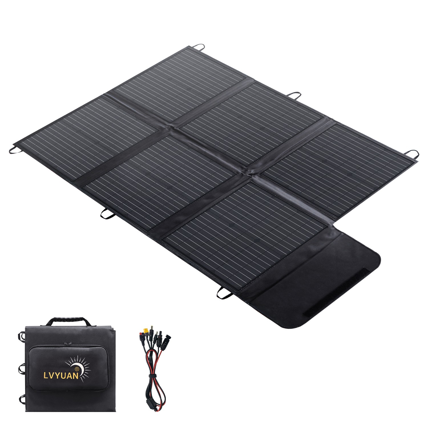 120W 200W 300W 400W Portable Solar Panel Foldable Off Grid Emergency Home RV Van