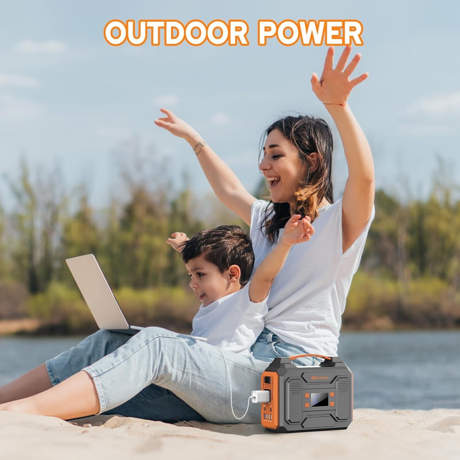 Versatile 300W Solar Generator Power Bank – Multi Port Charging for Outdoor Use