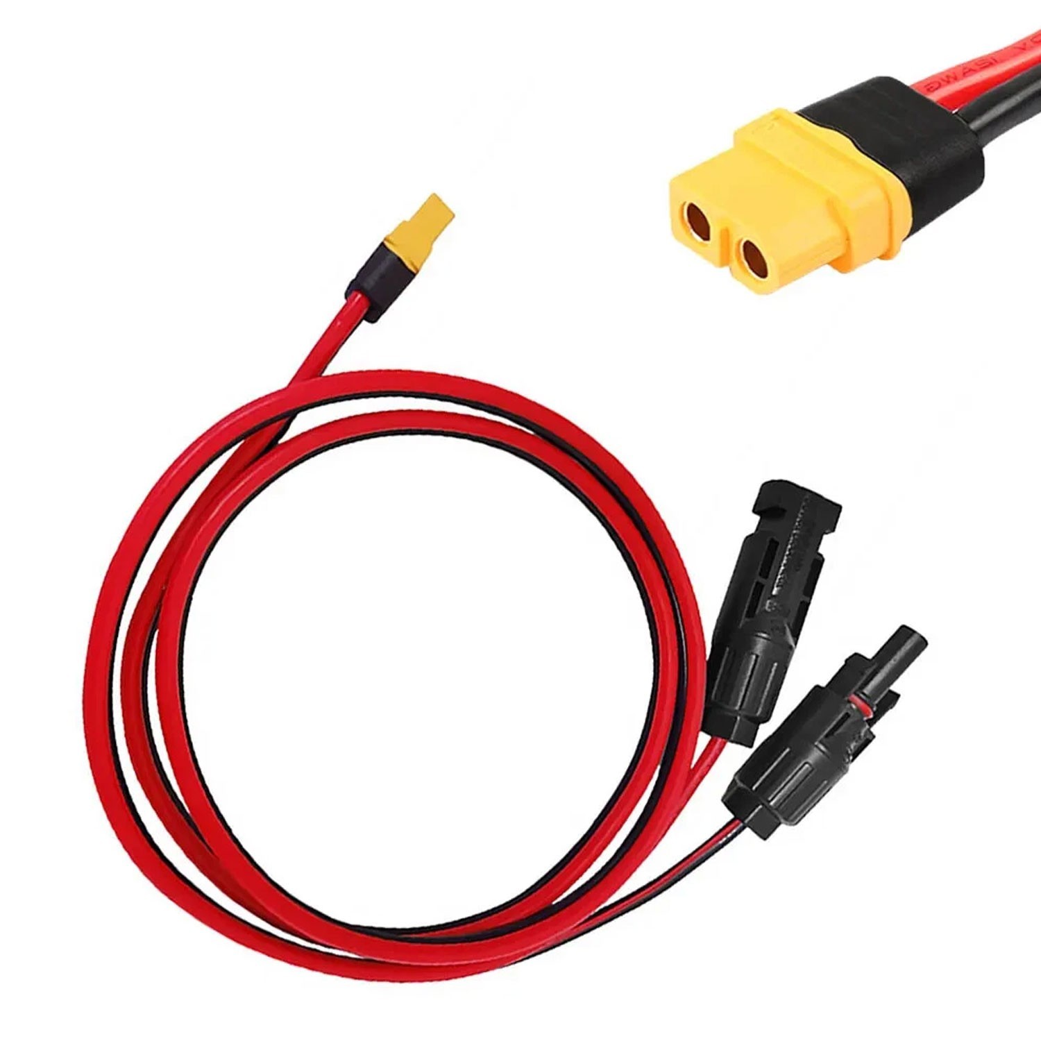 12 AWG XT60 Female to Solar Connector Extension Cable Wire for Solar Generator