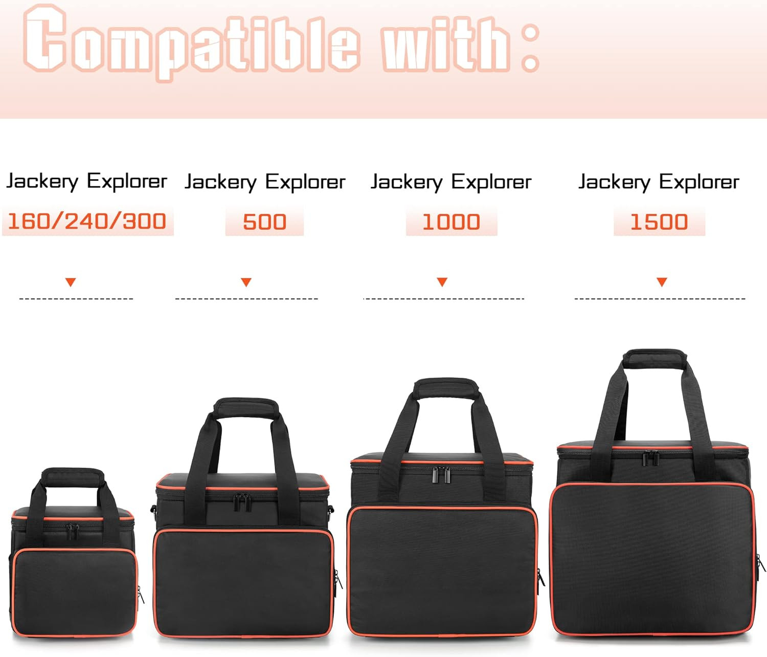 Carrying Bag Compatible with Jackery Explorer160/240/300, Portable Power Station