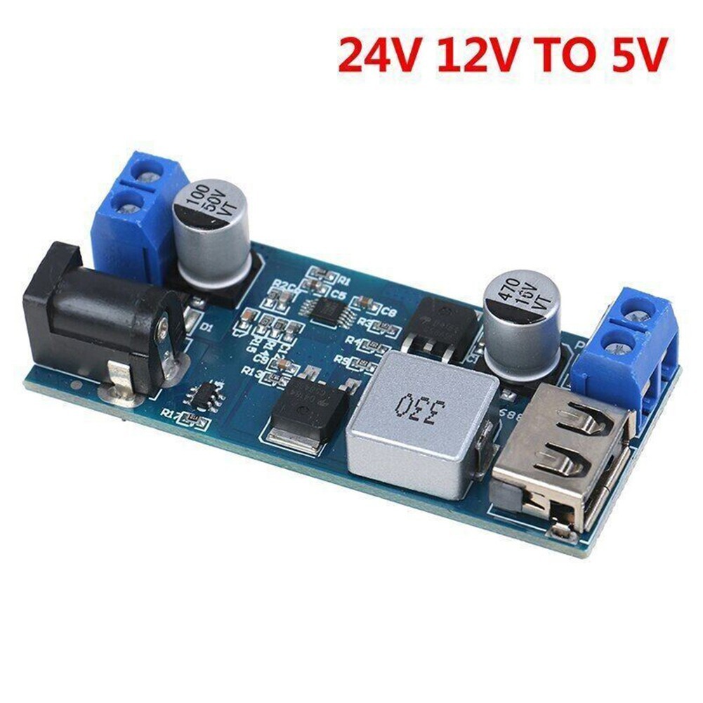 Compact and Powerful USB Charging Module 24V 12V to 5V 5A Step Down Converter