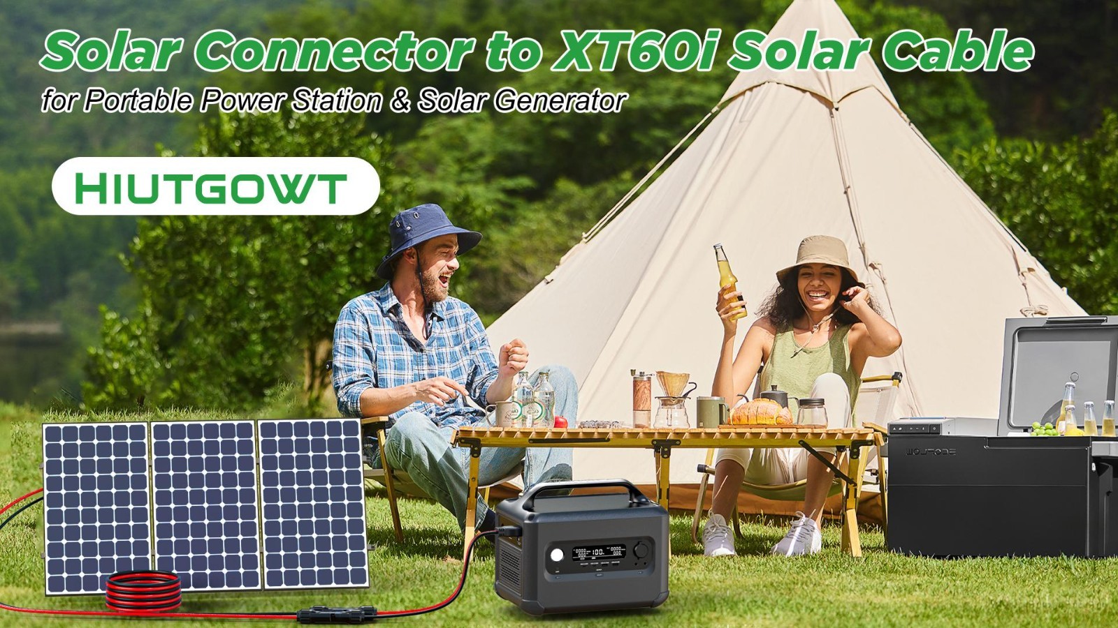 25FT 10AWG Solar XT60i Cable, Solar Panel Connector Extension, Charging Cable fo