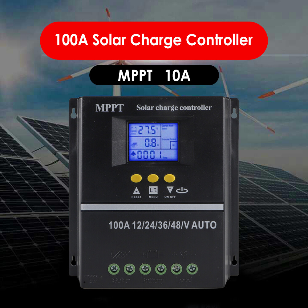 100A Solar Panel Kit Regulator for Auto Focus Tracking Charge Controller 12/24V