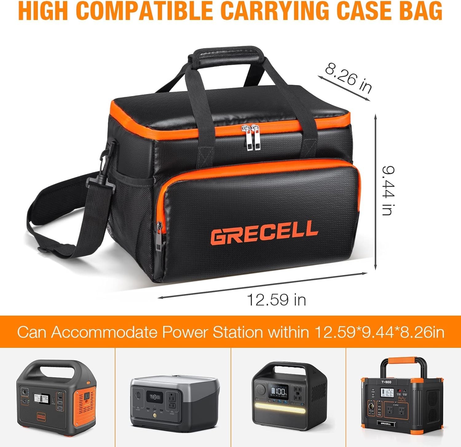 Fireproof Carrying Case Bag Compatible with Jackery Explorer240/300/160/500/A…