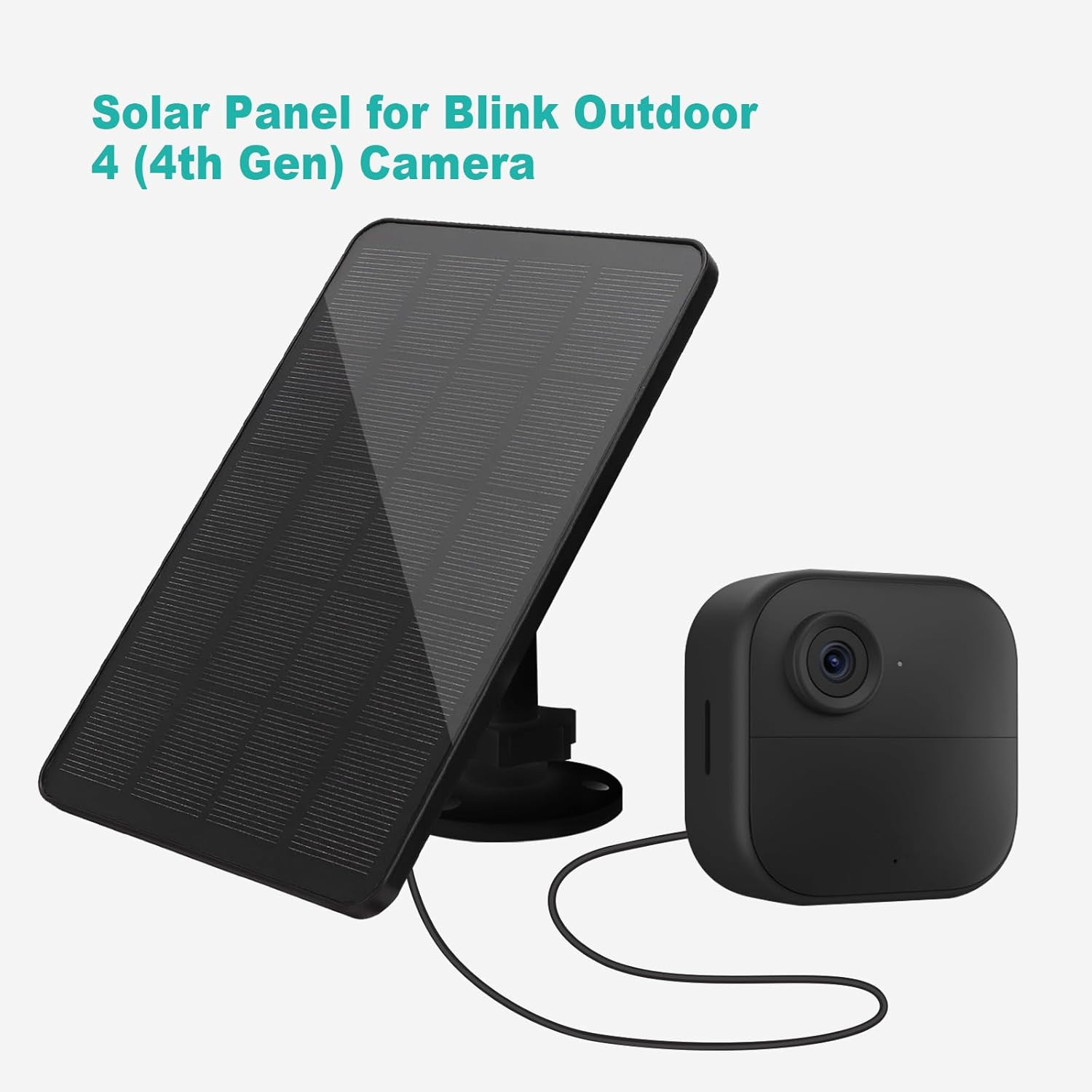 Solar Panel for Blink Camera, Solar Panel 4W Compatible with Blink Outdoor 4 (4T