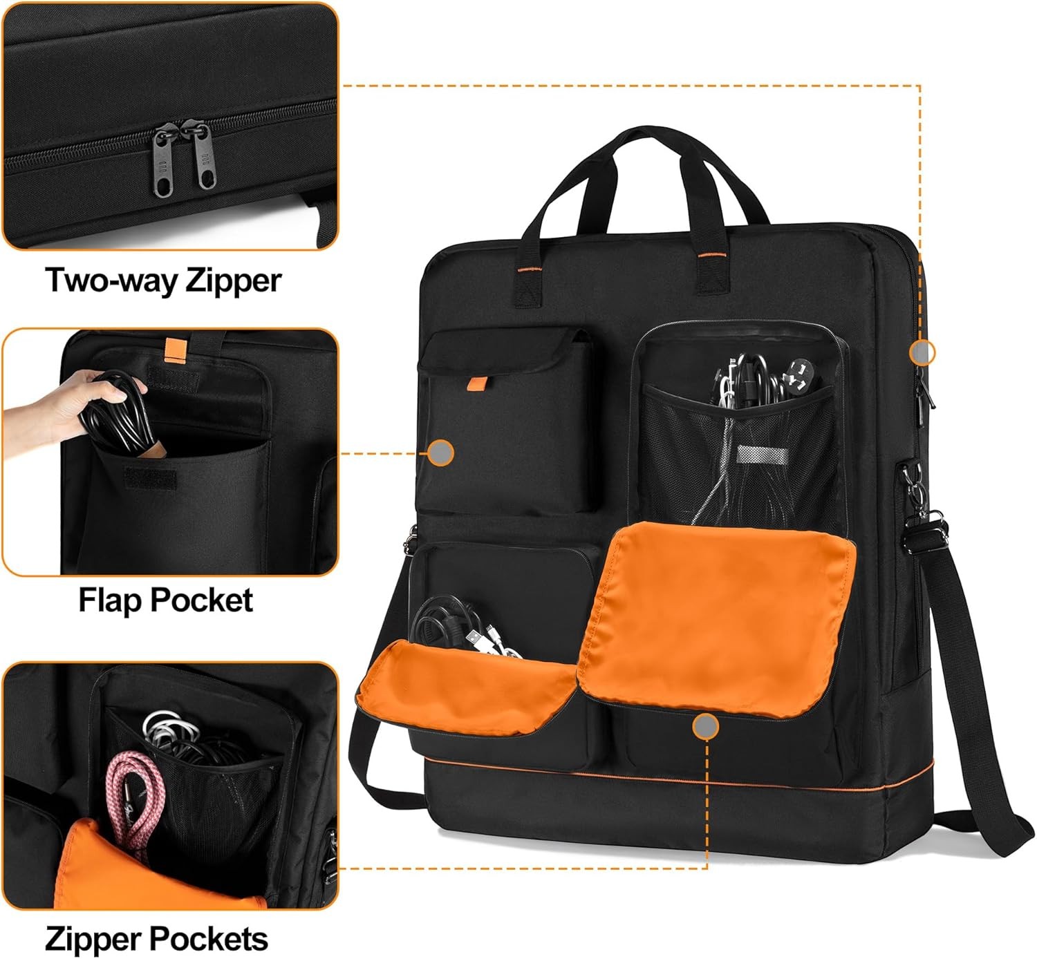 HODRANT Solar Panel Bag – Portable Storage & Carrying Case for Travel Use