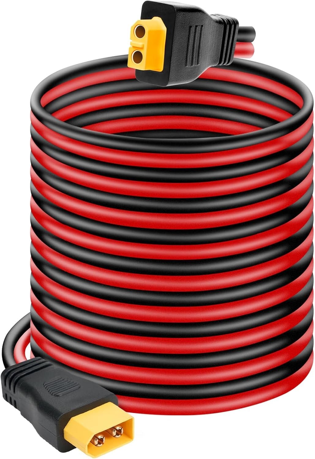 10AWG XT60 Extension Cable 20FT, XT60 Cable with Male to Female Connector for…