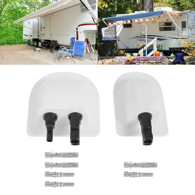Solar Panel Junction Box For RVs Roof Waterproof Housing Cable Entry Gland