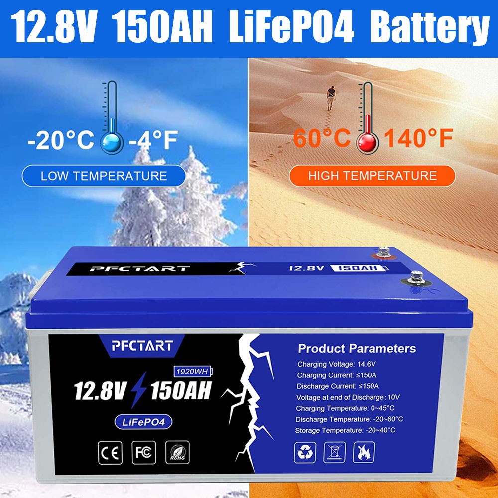LiFePO4 Deep Cycle Lithium Battery 12V/24V/48V 150Ah 300Ah 450Ah 600Ah For RV