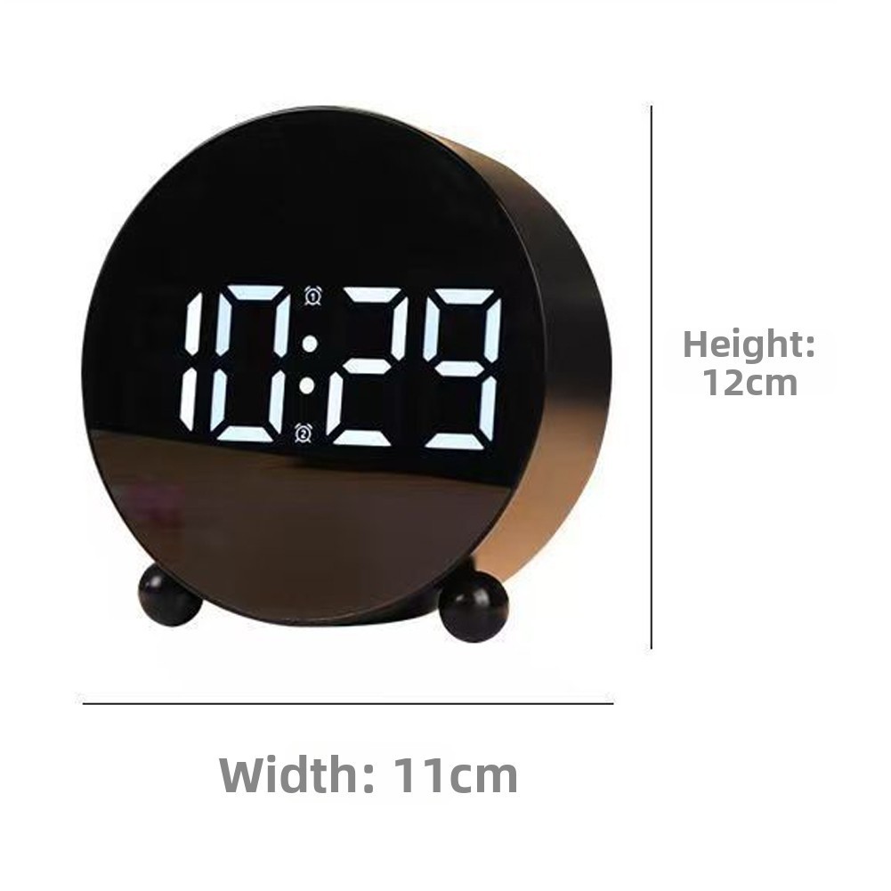 Dual Alarm LED Digital Clock Large LED Display Bold Digits For Easy Reading