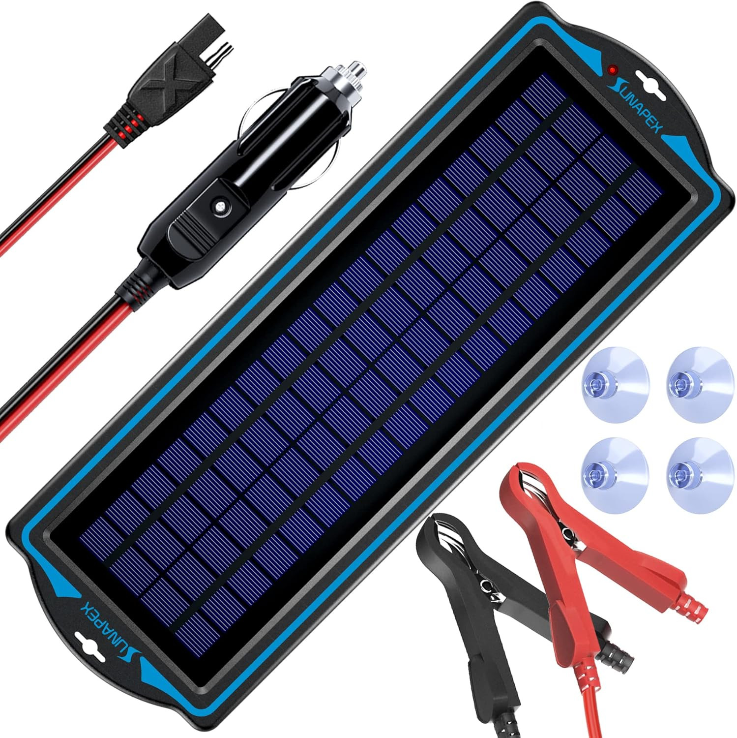 12V Solar Trickle Charger for Car Battery Solar Battery Charger 12 Volt Waterpro