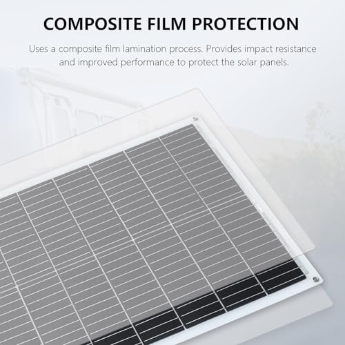 Solar Panel 12V Flexible System Kit,2X100W Monocrystalline Fiberglass 200W