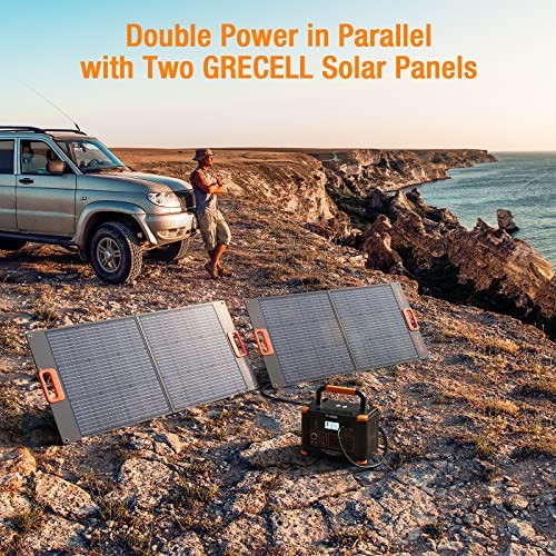 100W Portable Solar Panel for Power Station Generator, 20V Foldable Solar 100w