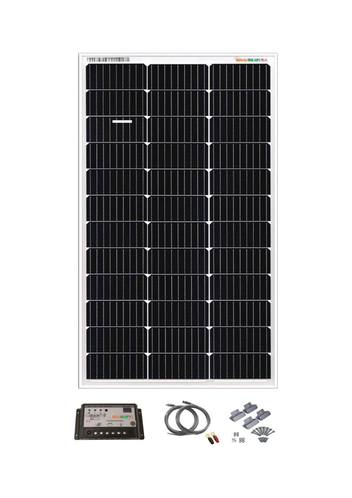 100 Watt Mono Solar Panel 12v Charging kit