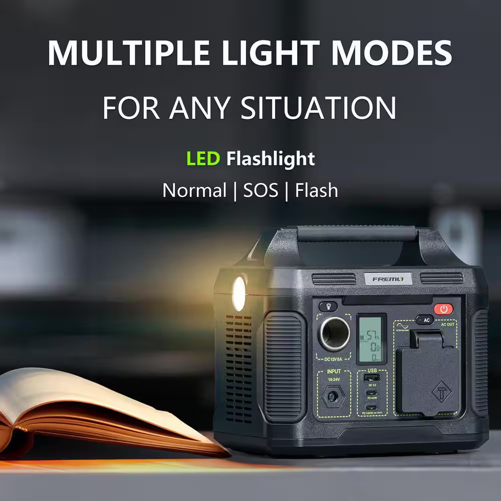 TP300 300-Watt Portable Power Station Push Button Battery Generator
