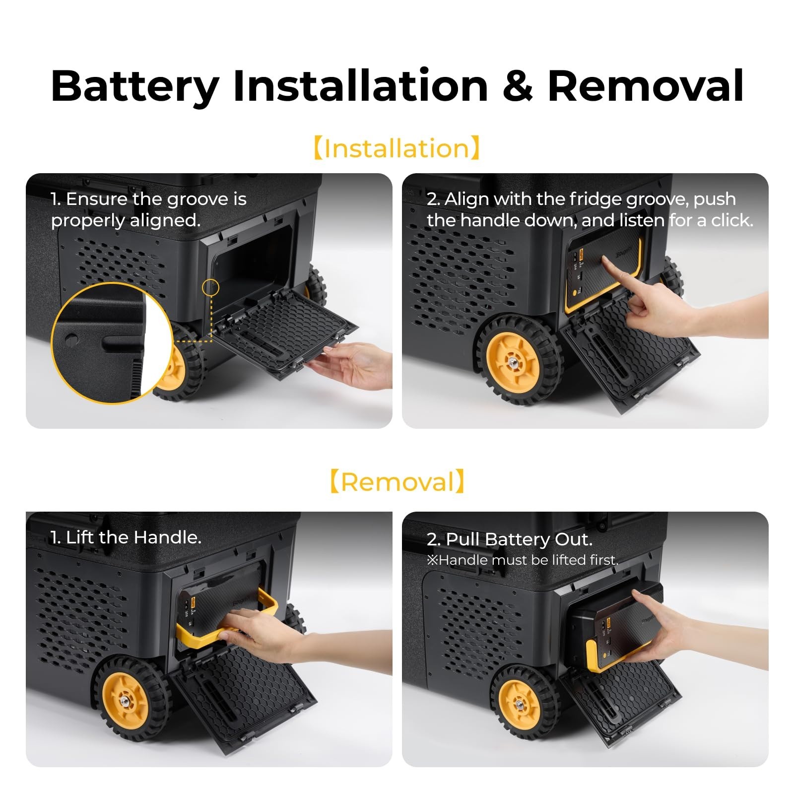 240Wh Detachable Battery Car Refrigerator Power Station For CRD2V2.0 RockyV3.0