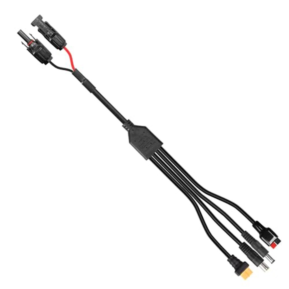 4in1 Solar Charging Cable for DC8mm DC5 5x21mm Compatible Solar Panels