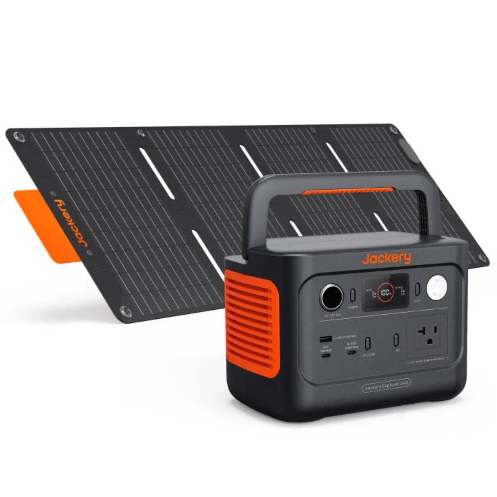 Jackery Explorer 240 V2 Solar Generator + SolarSaga 40W Solar Panel Kits