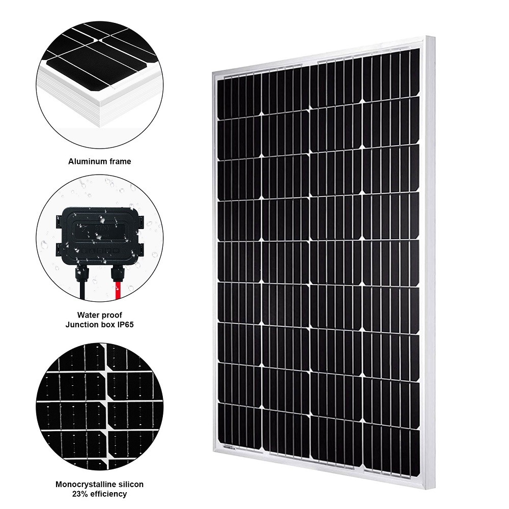 200W Watt Mono Solar Panel 12V RV Charge Power Camping Home Boat Marine Off-grid
