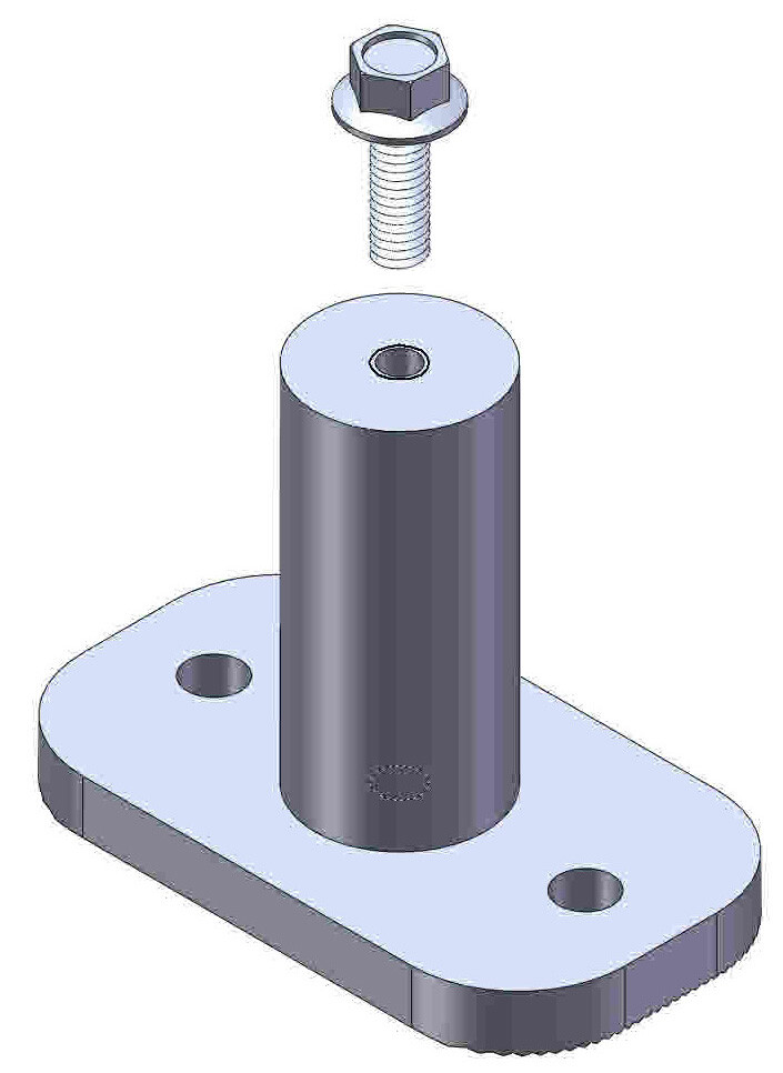 Magerack 4″ Standoff Post for Solar Panel Module PV Mounting Racking Pack of 10
