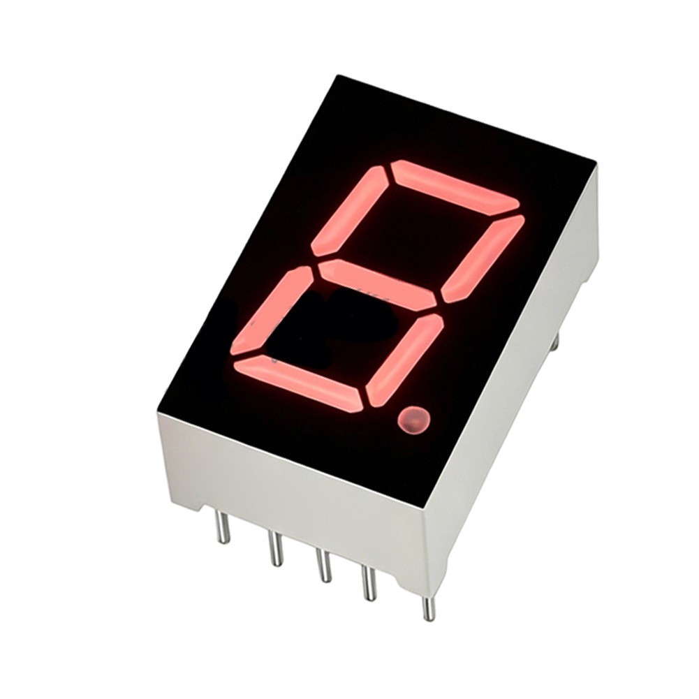 Digital Display Tube Red 1-Digit 0.3 0.39 0.5 Through Hole Mount Common Cathode