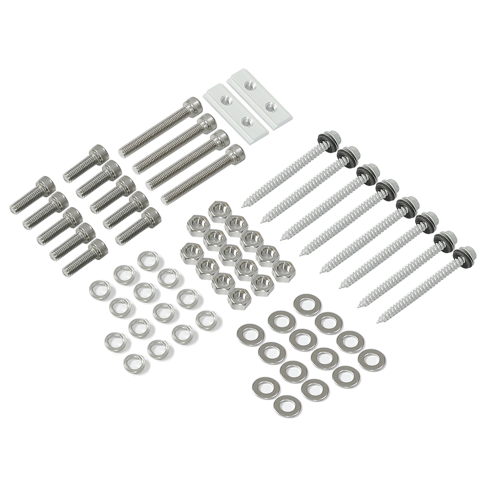 Solar Panel Mounting Brackets Kit System Aluminum Adjustable For Roof RV Boat