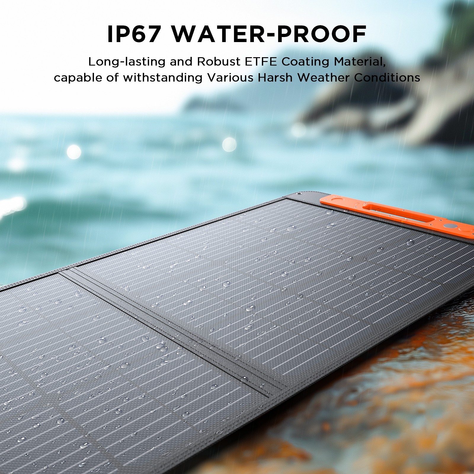 ZOUPW 200W Portable Solar Panel ETFE Foldable Solar Charger for Power Stations