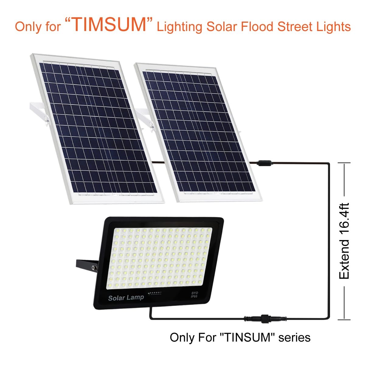 TINSUM Solar Extension Cable 5m16.4 Feet Extender Wires Cords Core with Plug …