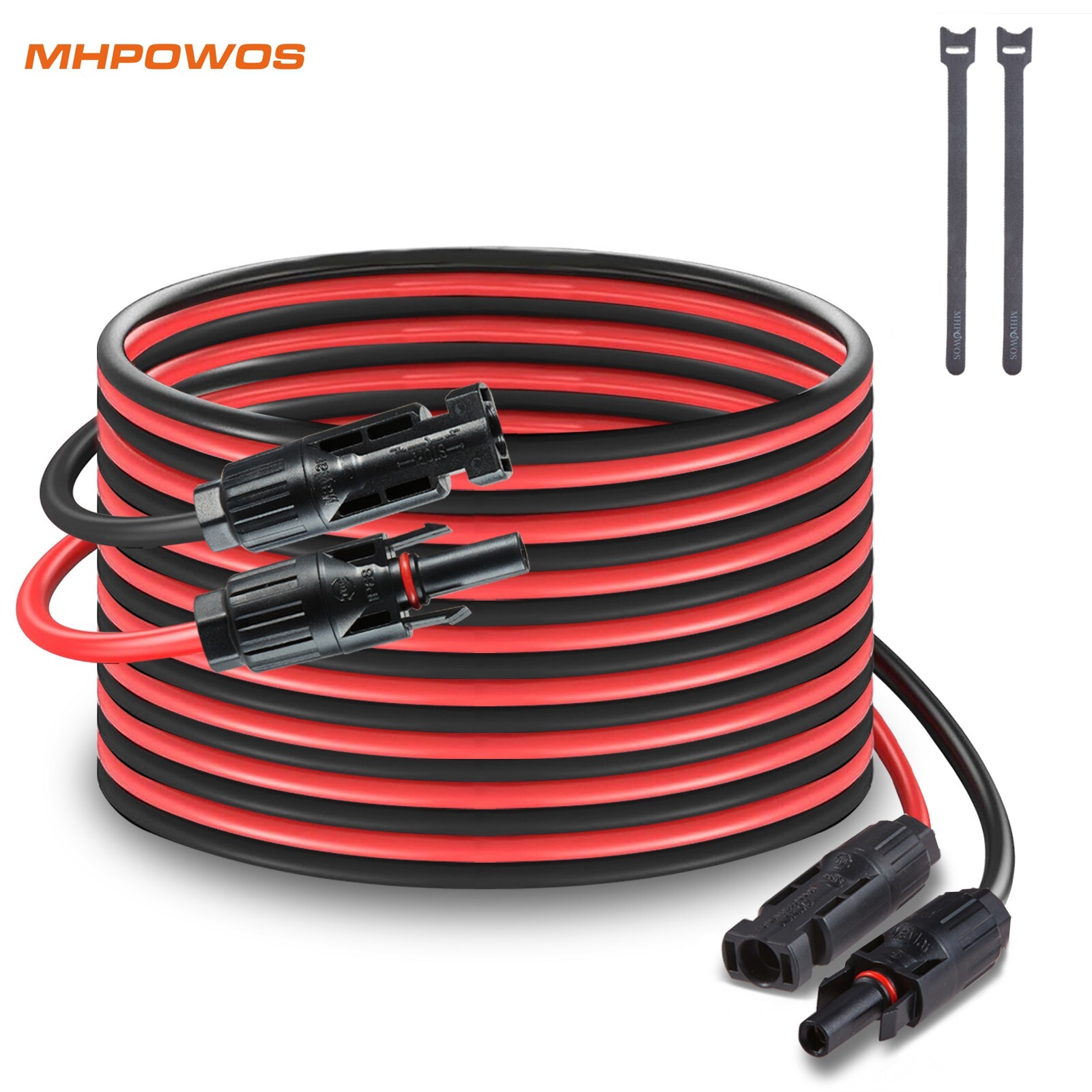 11.5ft 20ft Solar Panel Extension Cable 14AWG Solar Charge Cable Solar Connector