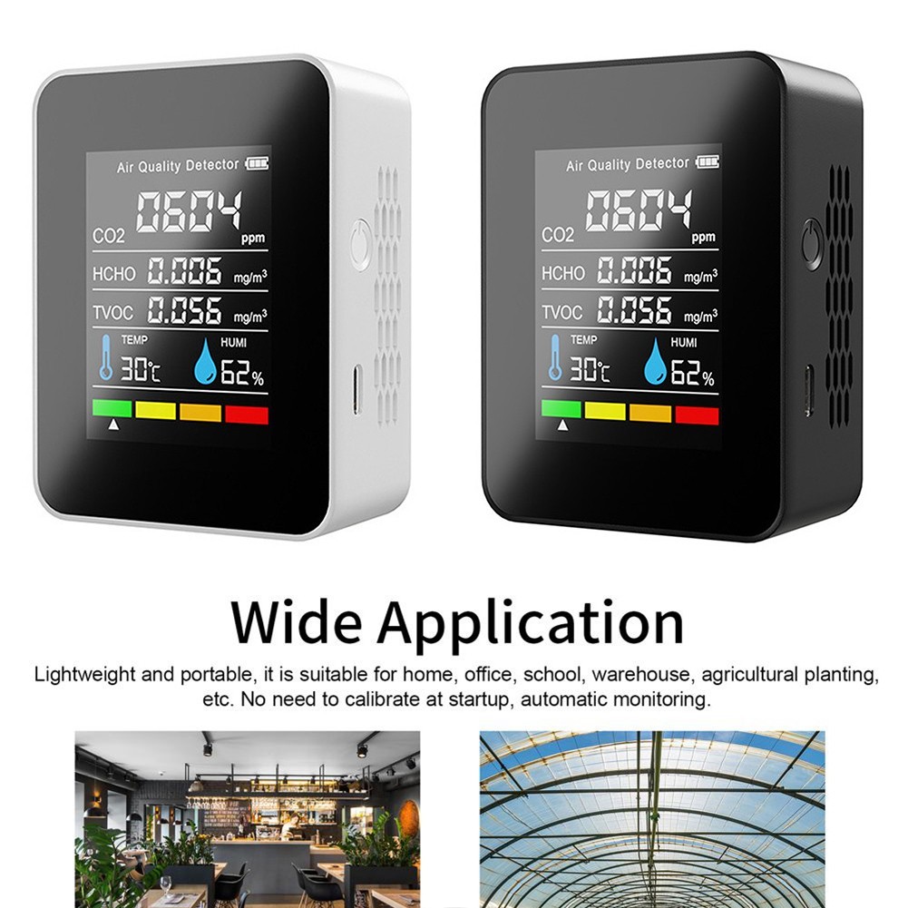 Mini Carbon Dioxide Detector with LCD Display for Temperature & Humidity