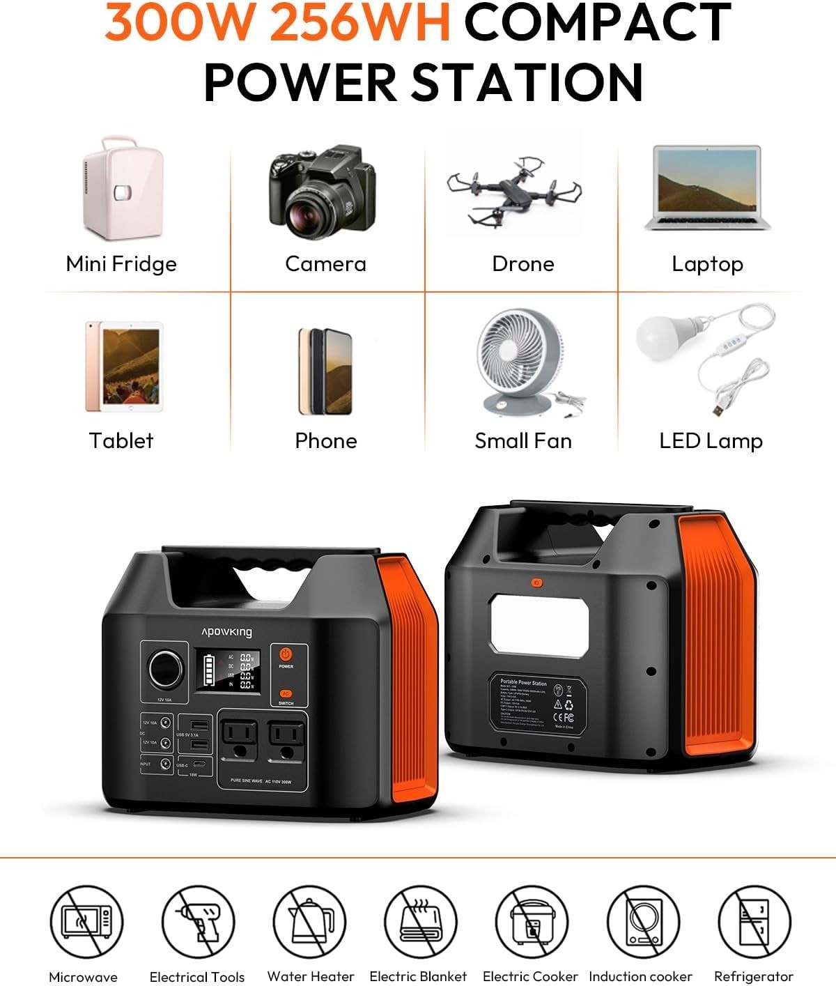 300W Solar Powered Generator & 40W Panel – Essential for Camping & Emergencies