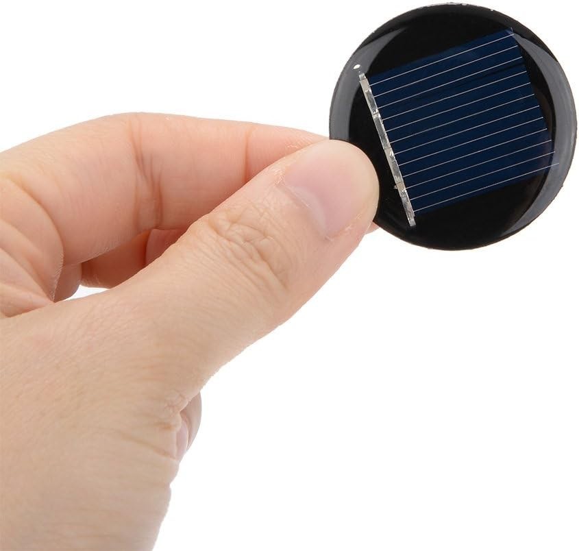 5Pcs 2V 40mA Poly Mini Round Solar Cell Panel Module DIY for Light Toys Charg…