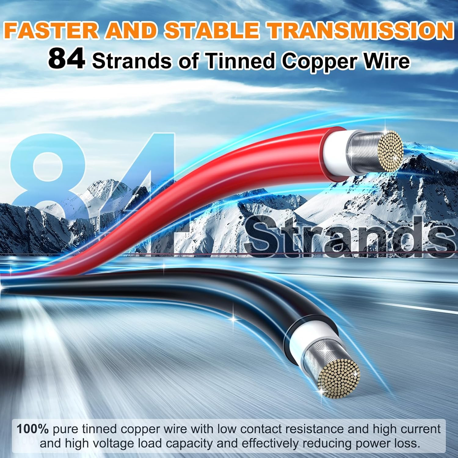 2X100 Feet Solar Panel Wire, 10AWG Solar Wire Tinned Copper PV Cable for Outdoor