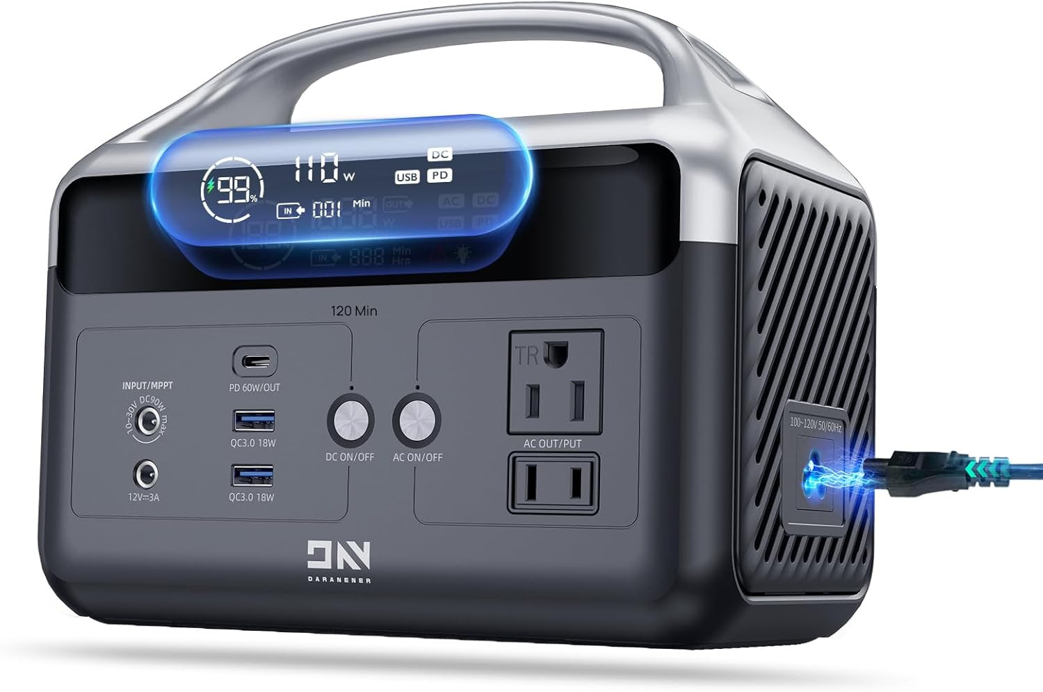 Central eléctrica portátil 56000mAh, batería LiFePO4 de 179,2Wh