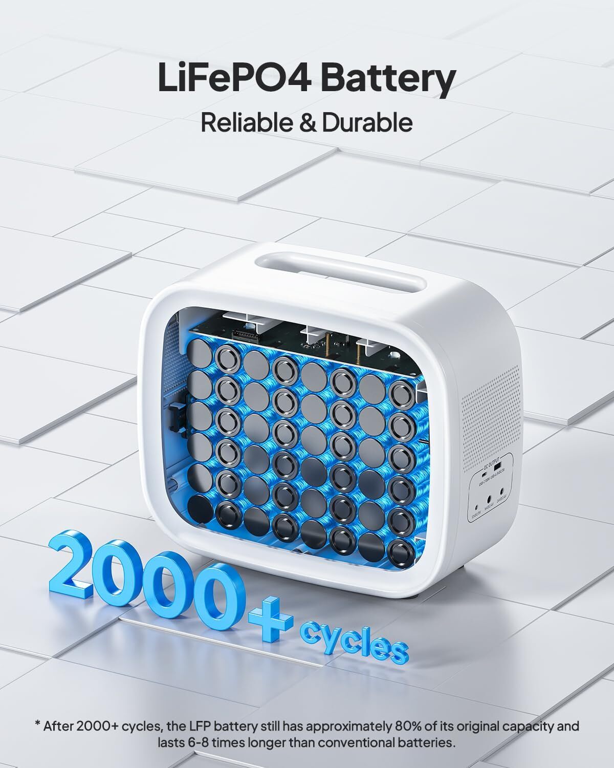 BLUETTI X60 614Wh Portable Rechargeable Power Bank for Camping/Travel/Emergency