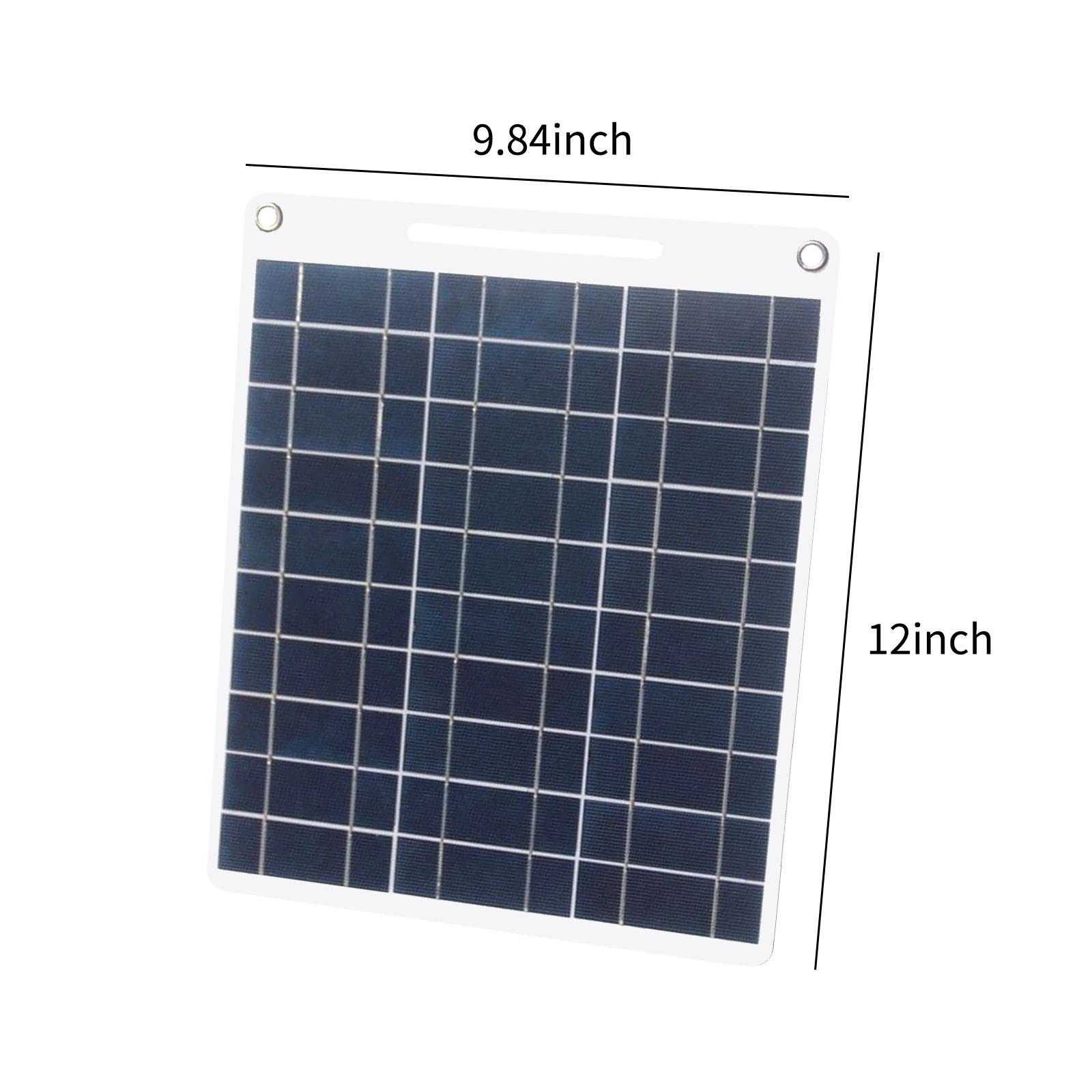 13W 5V Solar Panel With Dual USB Port 2PCS Carabiner Polycrystalline OTYT