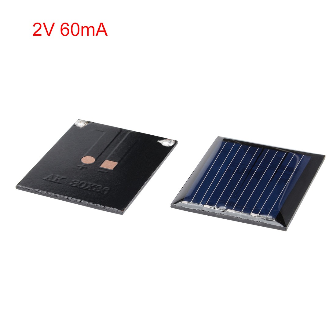 5Pack 2V 60mA Poly Mini Solar Panel Module DIY for Charger 30mm x 36mm