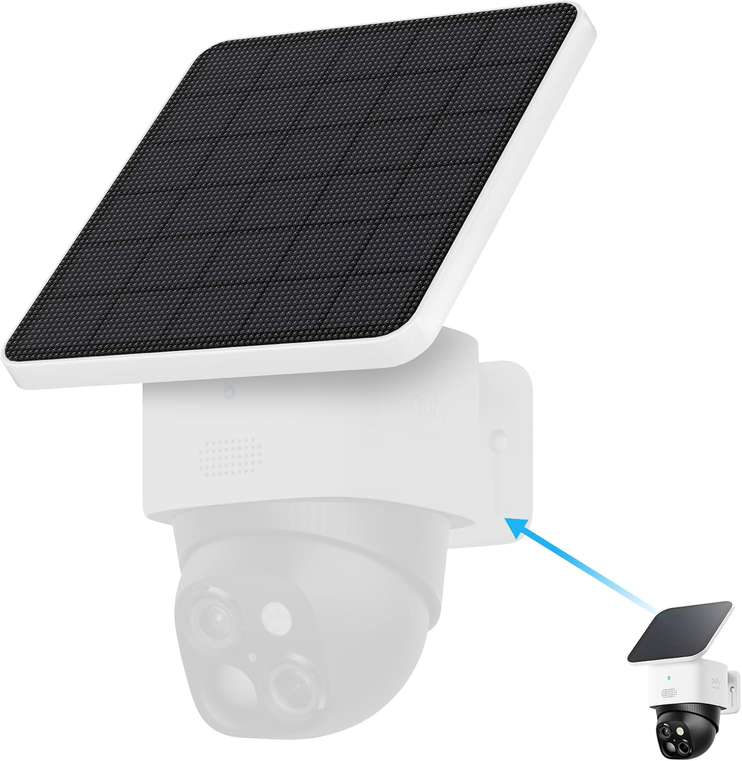 4W Solar Panel Compatible with eufy Security SoloCam S340,Replace The Original 2