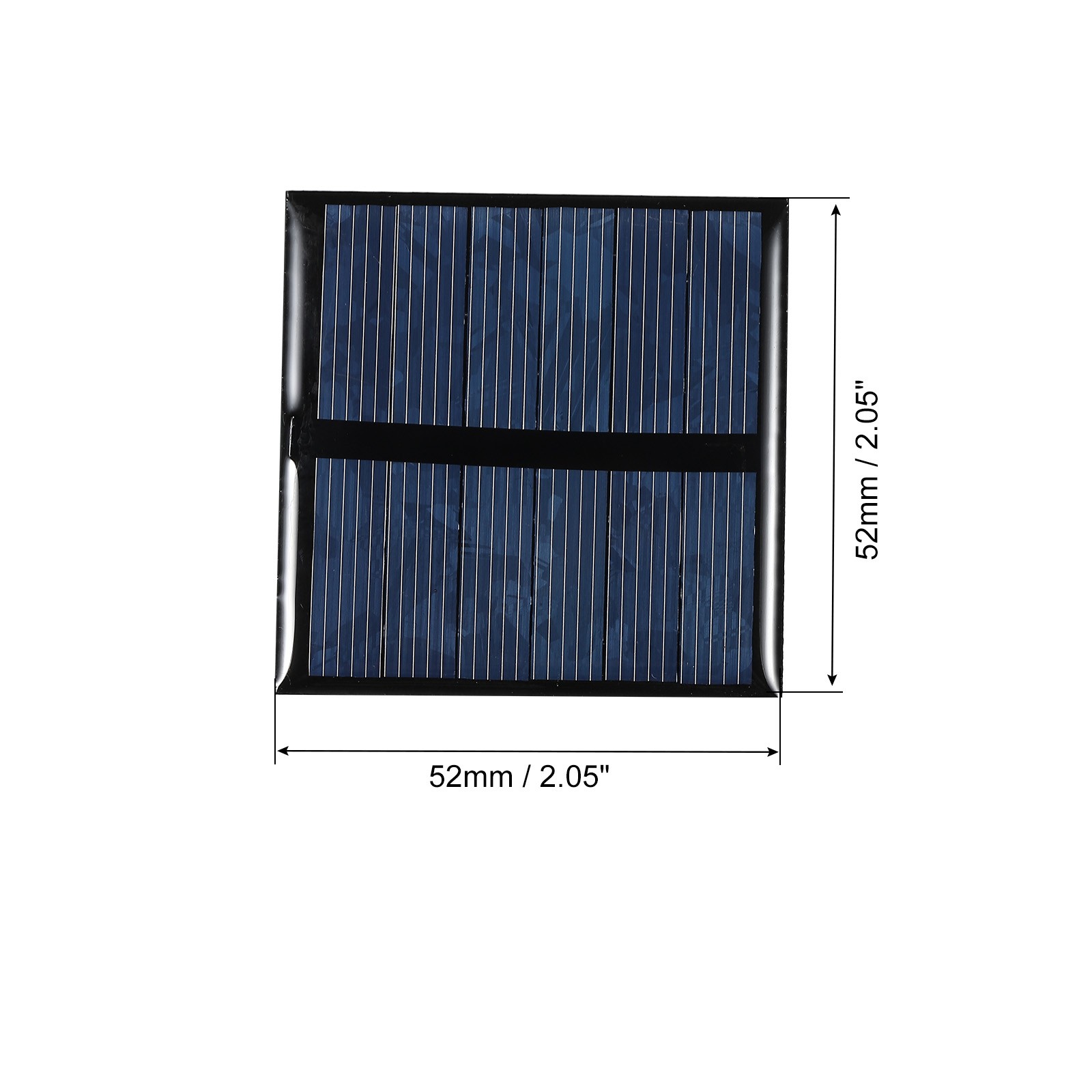 5Pack Mini Solar Panel Cell 3V 125mA 0.375W 52mm x 52mm for DIY Project