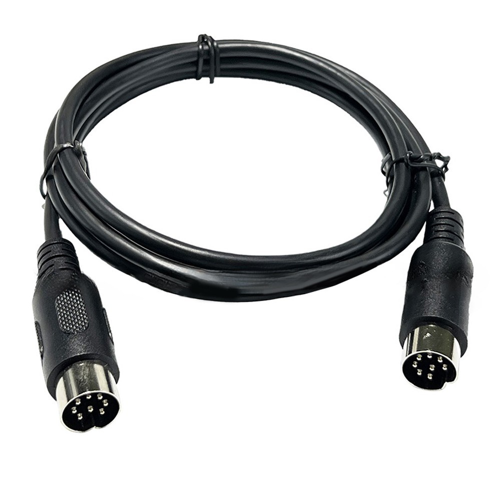 1 5 Meter Male to Male 8Pin DIN Cable Robust Design for Consistent Signal