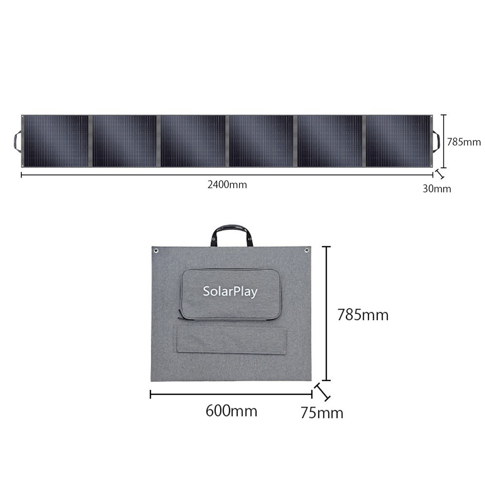Solarplay 400W Self-supporting Solar Panel Waterproof Portable Solar Battery New