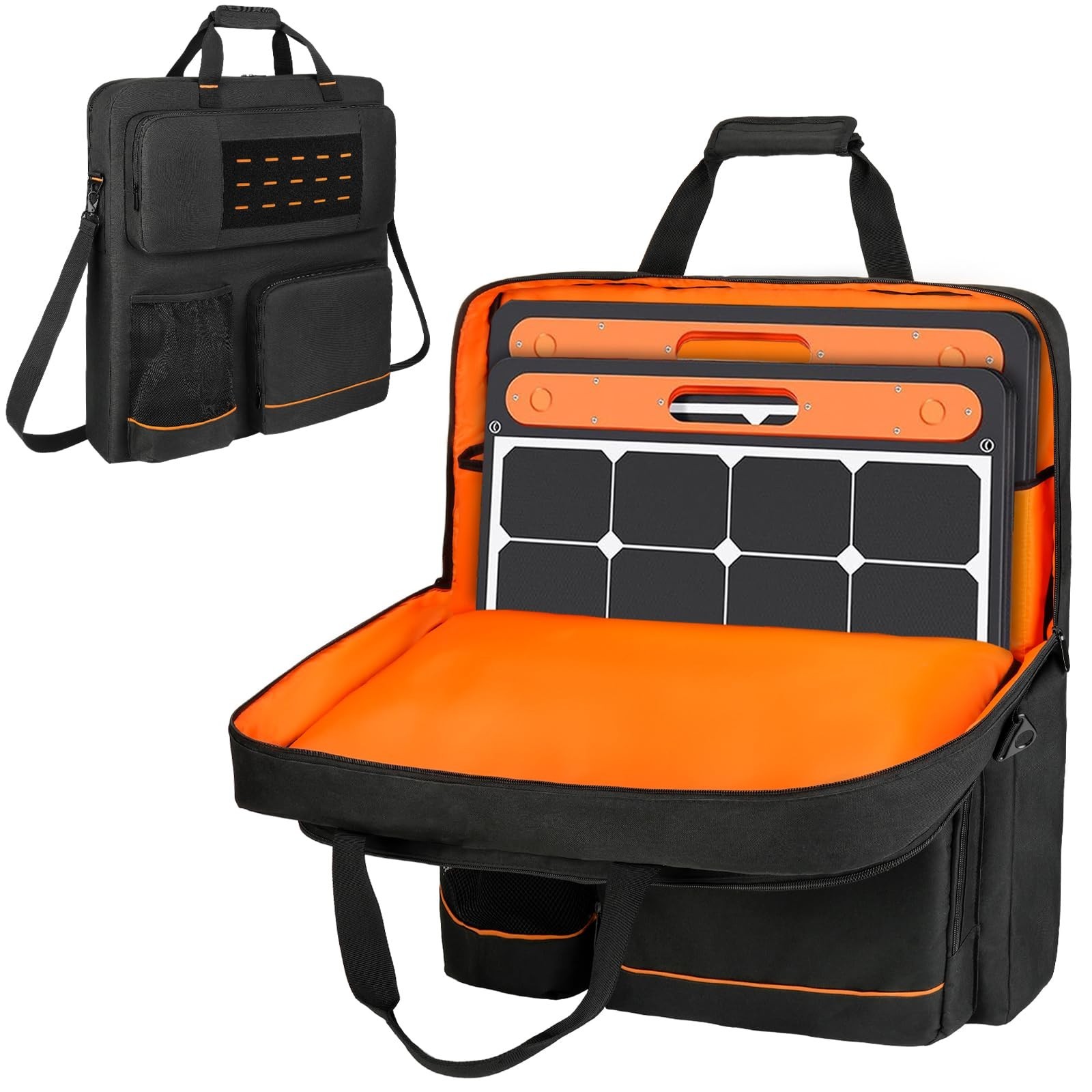 Padded Solar Panel Storage Bag for Jackery & Anker – Travel Case with Shoulder S