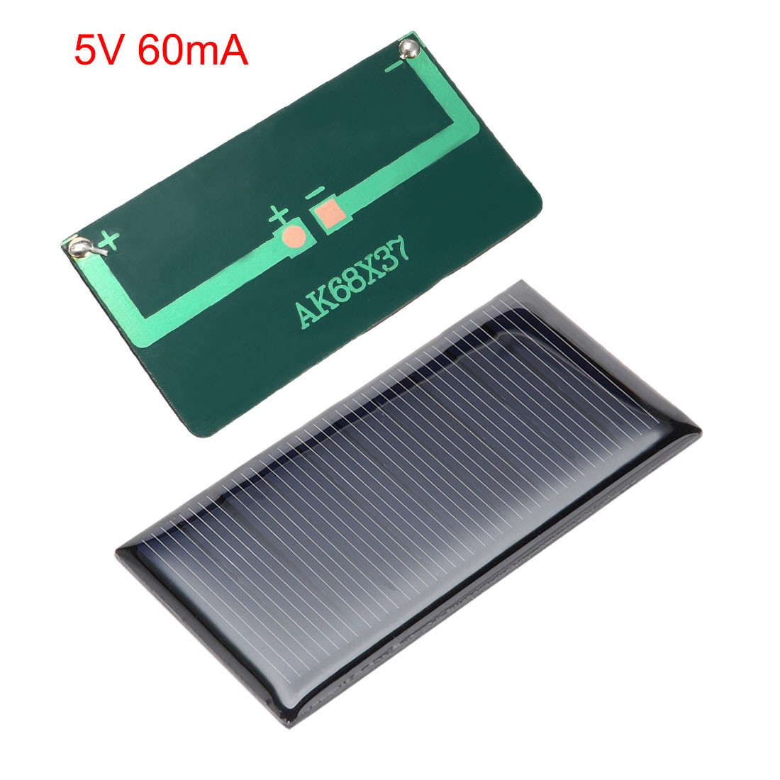 5Pcs 5V 60mA Poly Mini Solar Cell Panel Module DIY for Light Charger 68mmx37mm
