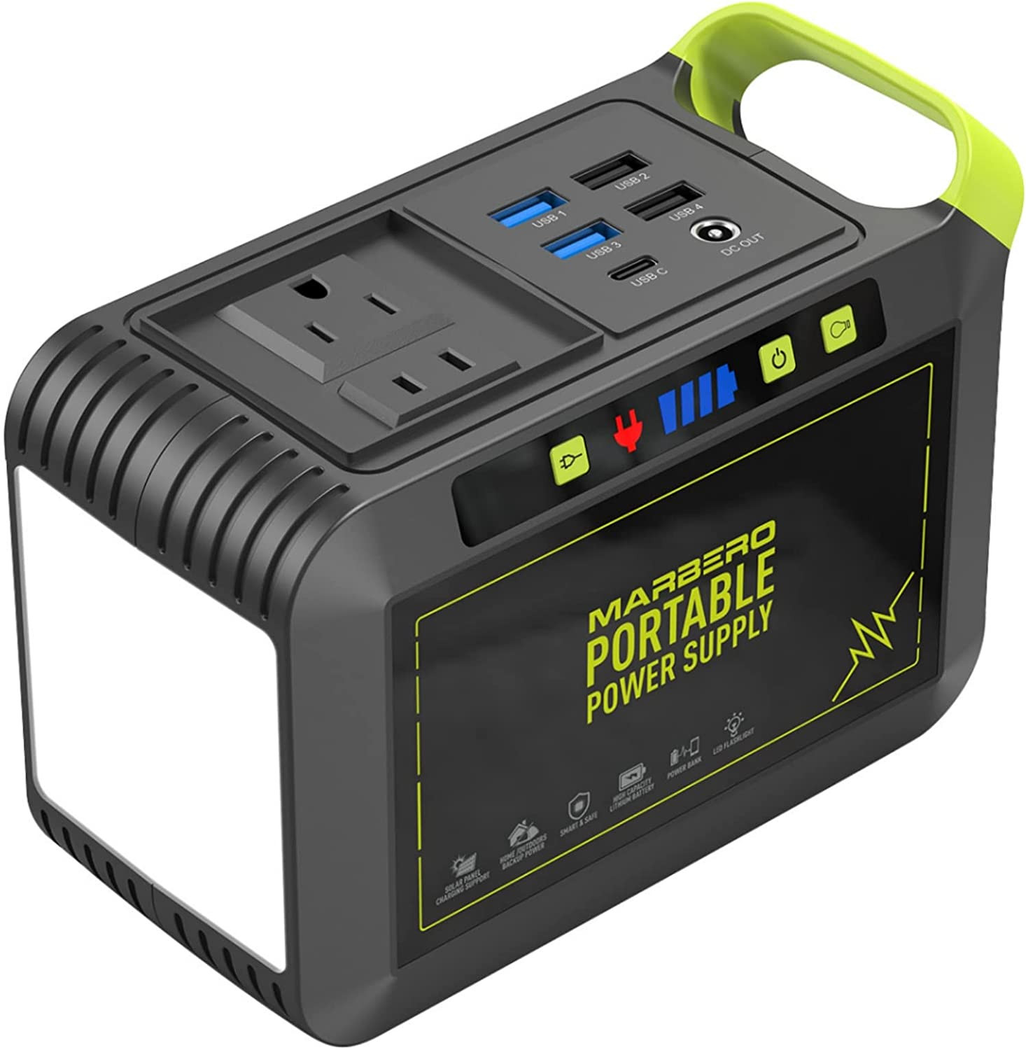 Portable Power Station 88Wh Solar Generator Lithium Battery 120W Camping Emergen