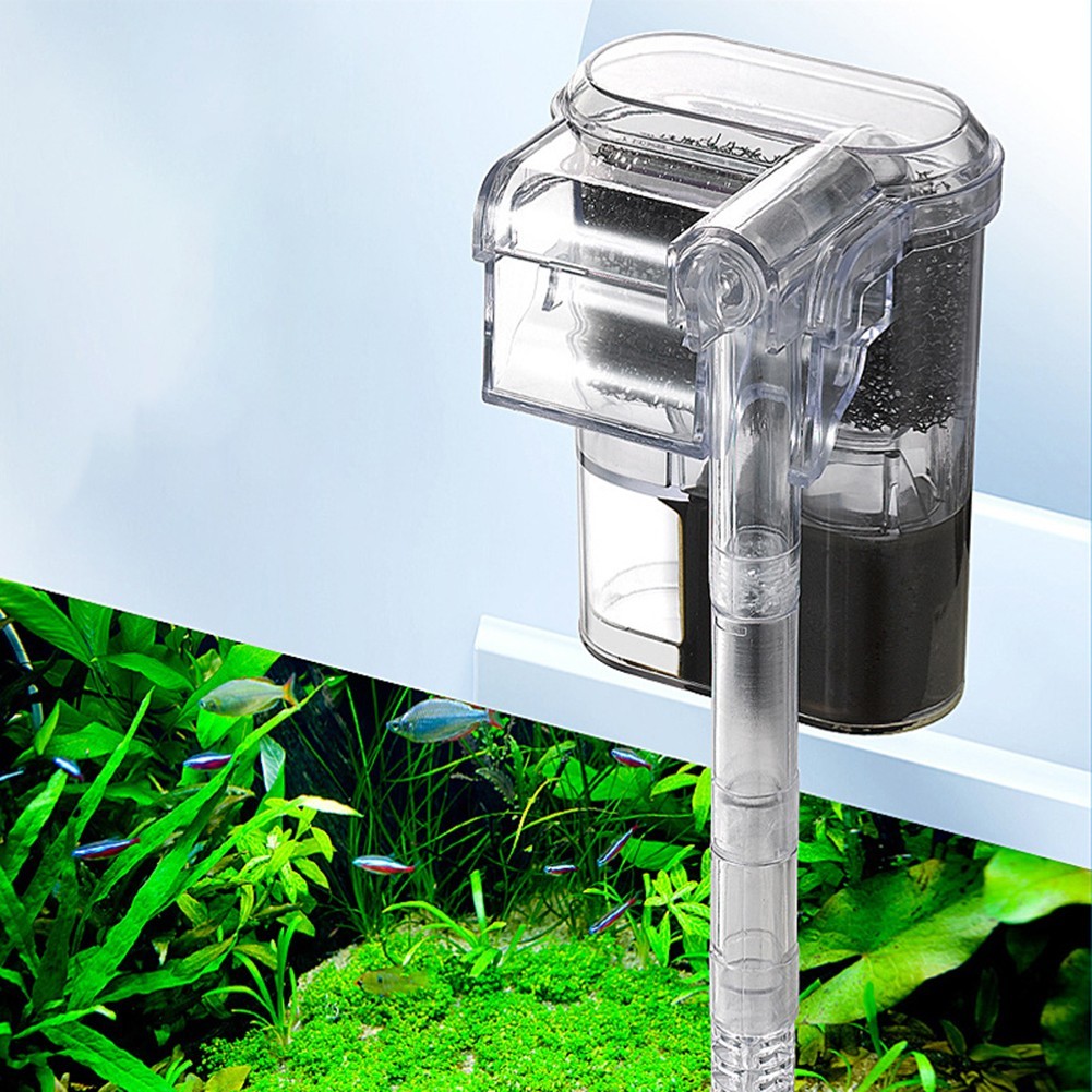 Wall Filter for Fish Tank with USB Pump and Adjustable Water Circulation