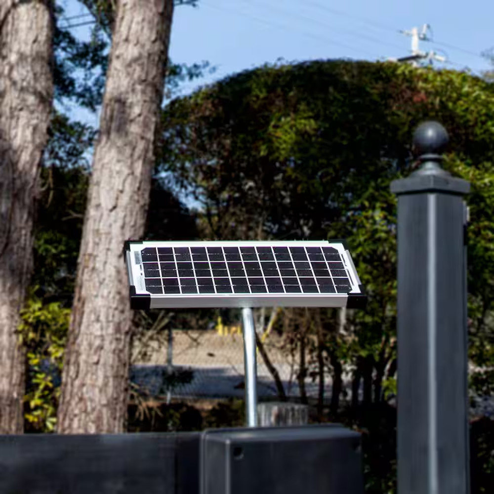 Mighty Mule FM123 10 Watt Solar Panel Kit For Electric Gate Opener Free Shipping