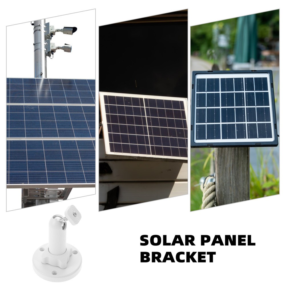 4Pcs Portable Solar Panel Mount Stand White ABS Reusable Wall Ceiling Holder