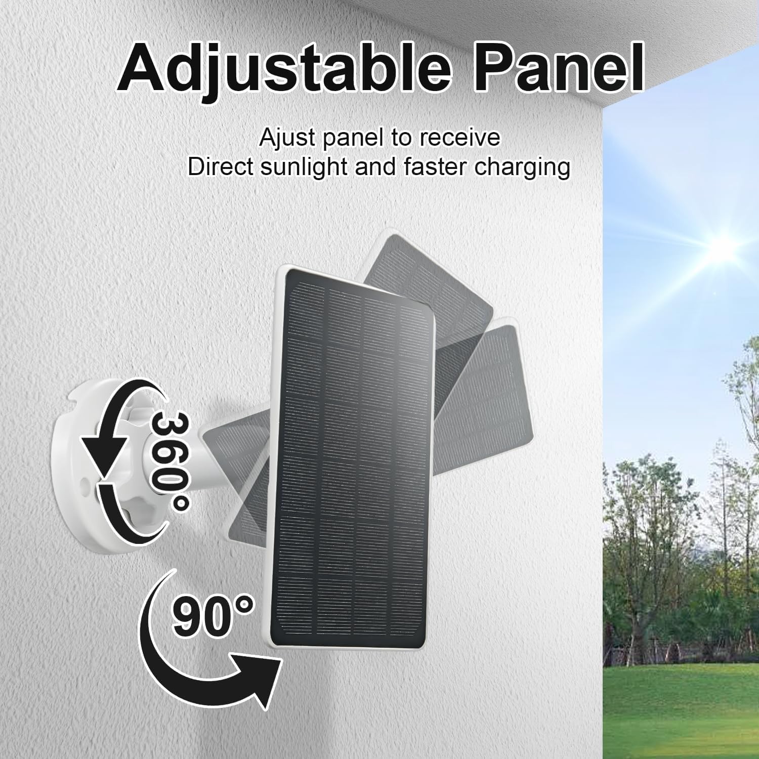 Solar Panel Tapo Outdoor Security Camera, 5W Solar Charger Compatible